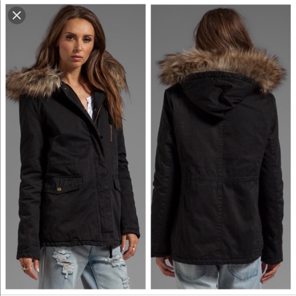 Velvet by Graham and Spencer Fur Parka - XS